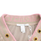 Cavalli Beige velvet zipup sweater
