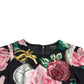 Dolce & Gabbana Black Floral Embellished Lace A-line Dress