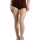 Dolce & Gabbana Red Stretch High Waist Denim Hot Pants Shorts