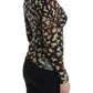Cavalli Multicolor v-neck wool jumper