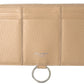 Dolce & Gabbana Beige Leather Shoulder Cardholder Shoulder Strap Wallet