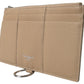 Dolce & Gabbana Beige Leather Shoulder Cardholder Shoulder Strap Wallet
