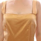 Dolce & Gabbana Bronze silk sheath dress