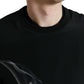Dolce & Gabbana Black Floral Print Crewneck Pullover Sweater
