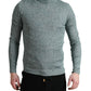 Dolce & Gabbana Green Polyester Turtleneck Pullover Sweater