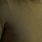 Dolce & Gabbana Army Green Viscose Crewneck Pullover Sweater
