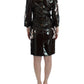 Dolce & Gabbana Black floral 3/4 Sleeve sheath dress