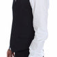 Dolce & Gabbana Blue Cotton Stretch Dress Vest Blazer
