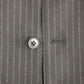 Dolce & Gabbana Black Striped Wool Single Breasted Vest