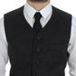 Dolce & Gabbana Gray Wool Blend Vest Gilet Weste