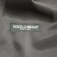 Dolce & Gabbana Gray Striped Wool Logo Vest Gilet Weste