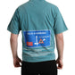 Dolce & Gabbana Blue Cotton Milano Street Round Neck T-shirt