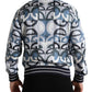 Dolce & Gabbana Multicolor Logo Print Bomber Blouson Jacket