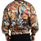 Dolce & Gabbana Multicolor Abstract Polyester Bomber Jacket