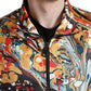 Dolce & Gabbana Multicolor Abstract Polyester Bomber Jacket