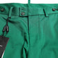 Dolce & Gabbana Deep Green Cotton Stretch Men Bermuda Shorts