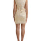 Dolce & Gabbana Metallic Floral Jacquard A-line Mini Dress