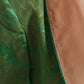 Dolce & Gabbana Green Floral Double Breasted Coat Jacket