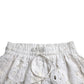 Dolce & Gabbana White Cotton Cutout High Waist Bermuda Shorts