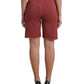 Dolce & Gabbana Maroon Cotton High Waist Sweatshorts Shorts