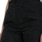 Dolce & Gabbana Black Polyester High Waist Tapered Pants