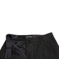 Dolce & Gabbana Black Polyester High Waist Tapered Pants