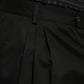 Dolce & Gabbana Black Cotton Stretch Cargo Bermuda Shorts