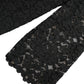 Dolce & Gabbana Black STAFF Blouse Floral Lace Nylon Top