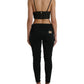 Dolce & Gabbana Brown Viscose Plunging V-neck Cropped Tank Top