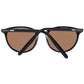 Serengeti Black Acetate & Metal Sunglasses