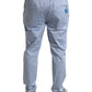 Dolce & Gabbana Light Blue Cotton Stretch Jogger Pants