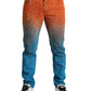 Dolce & Gabbana Multicolor Ombre Cotton Slim Fit Denim Jeans