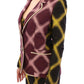 House of Holland Purple checkered blazer jacket