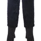 Dolce & Gabbana Black Beaver Fur Lambskin Leather Elbow Gloves