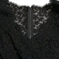 Dolce & Gabbana Black Bodycon Lace Cotton Sheath Mini Dress