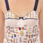 Dolce & Gabbana White sailor motive tank top