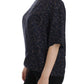 Dolce & Gabbana Blue gold key print silk blouse
