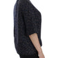 Dolce & Gabbana Blue gold key print silk blouse