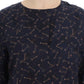 Dolce & Gabbana Blue gold key print silk blouse