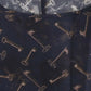 Dolce & Gabbana Blue gold key print silk blouse