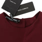 Dolce & Gabbana Red 3/4 sleeve silk blouse