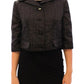 Dolce & Gabbana Black Short Bolero Shrug Jacket Coat