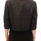 Dolce & Gabbana Black Short Bolero Shrug Jacket Coat