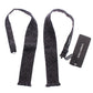 Dolce & Gabbana Gray Black Wool Bow Tie
