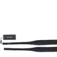 Dolce & Gabbana Gray Black Wool Bow Tie