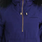 GF Ferre Blue Padded Jacket Hooded Short K-Way
