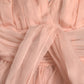 Dolce & Gabbana Pink Silk Chiffon Halter A-line Pleated Midi Dress