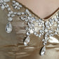 Dolce & Gabbana Metallic Gold Crystal Embellished Gown Dress