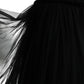 Dolce & Gabbana Black Sequined Sleeveless Mesh Layered Gown Dress