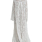 Dolce & Gabbana White Lace Crystal Embellished Shift Dress